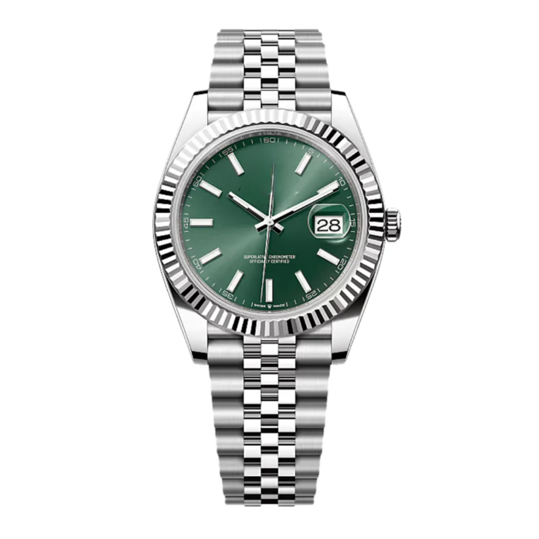Classic Date 41 – Green Dial B